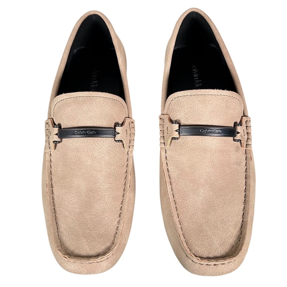 CALVIN KLEIN Otilis Suede Horsebit Loafers in beige - Picture 2 of 10